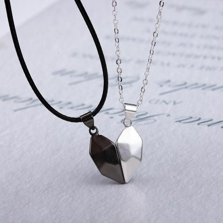 Couple Magnetic Heart Necklace (pair)