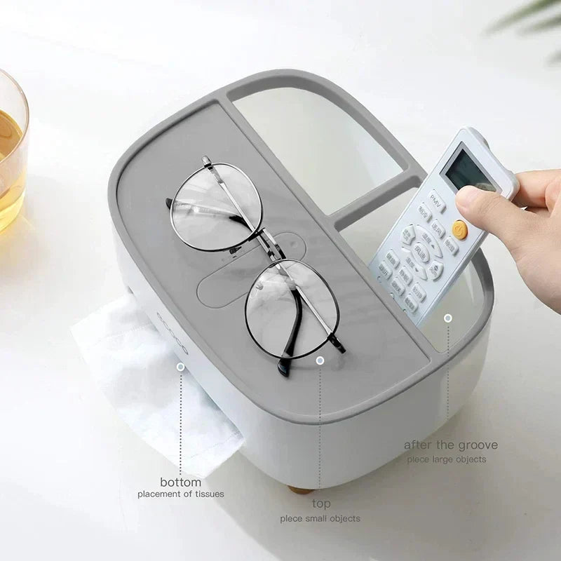 Ecoco Multi-Functional Tissue Box Organizer