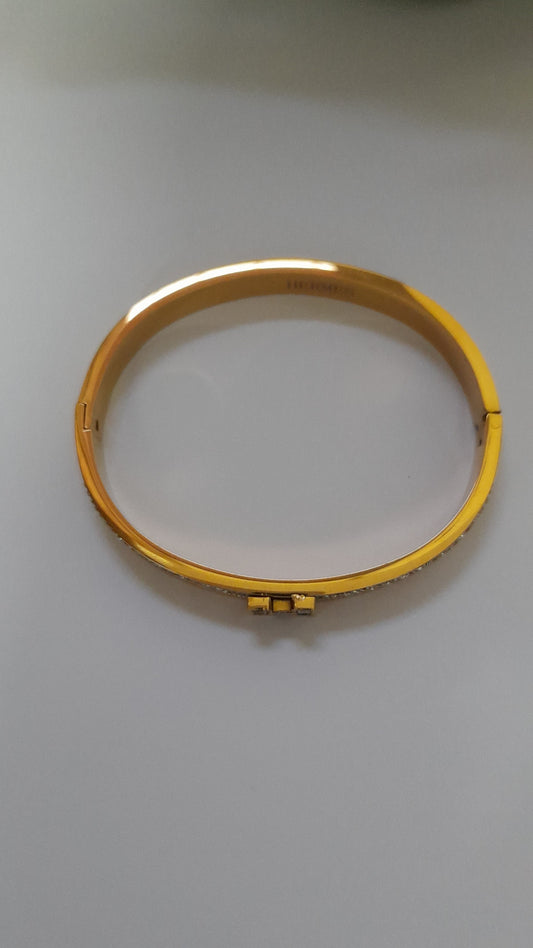 Zircon Gold Bangle