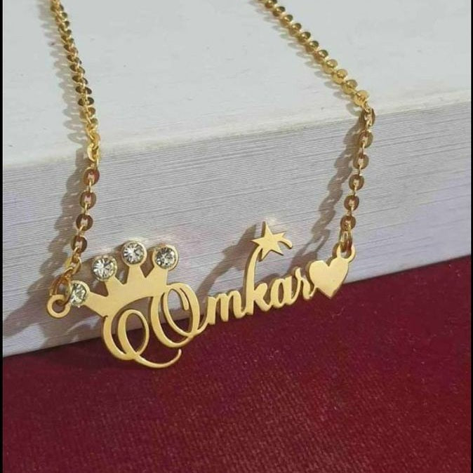 18k Gold Plated Single Name Necklace Article 3