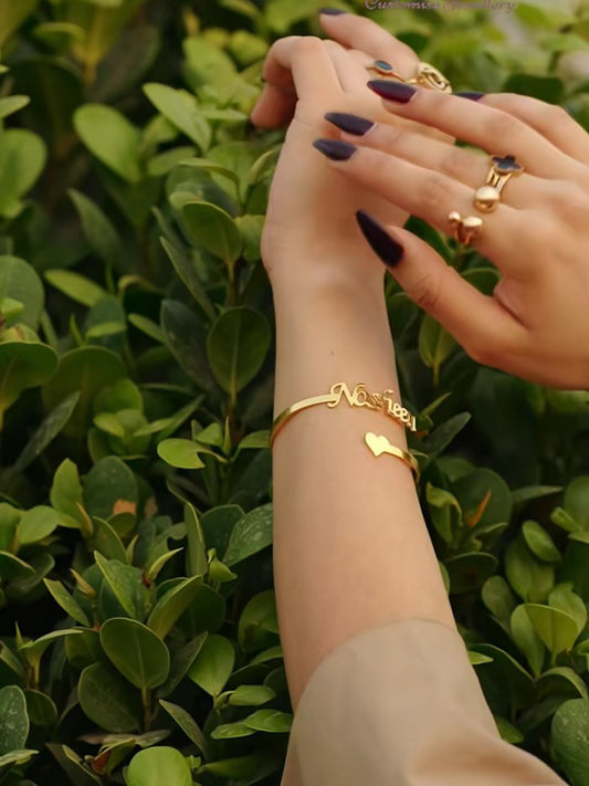 Customize Gold Name Bracelet