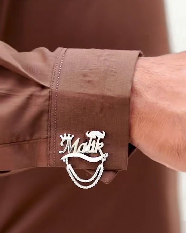 Gold Name Cufflinks