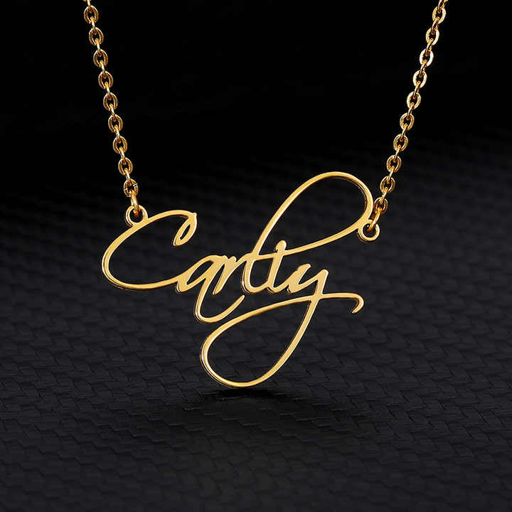 18k Gold Plated Single Name Necklace Article 24