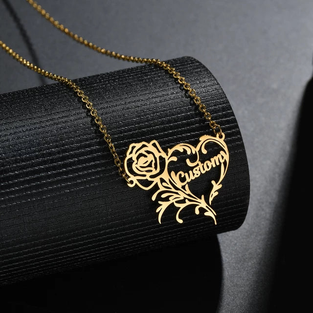 18k Gold Plated Single Name Necklace Article 17