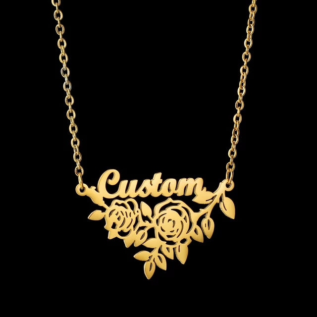 18k Gold Plated Single Name Necklace Article 19