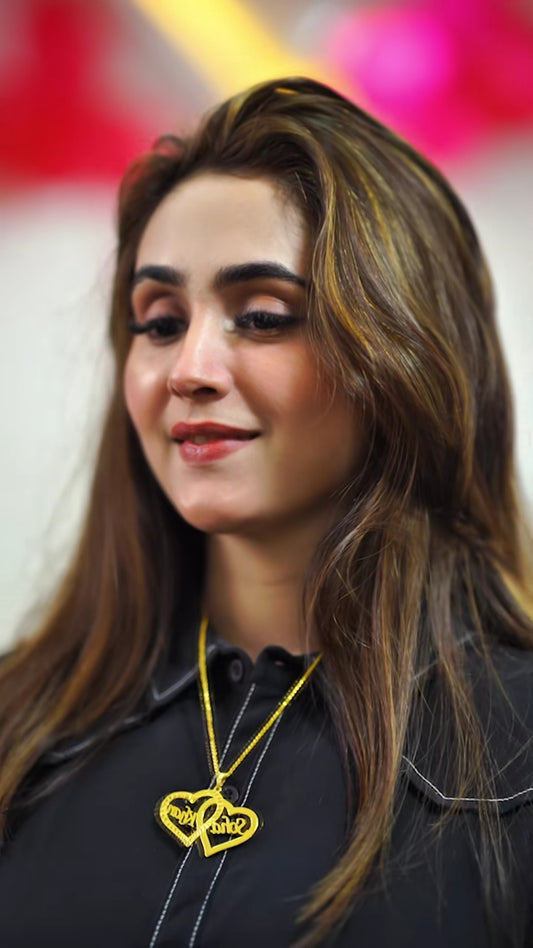 Gold Double Name Necklace Article 30