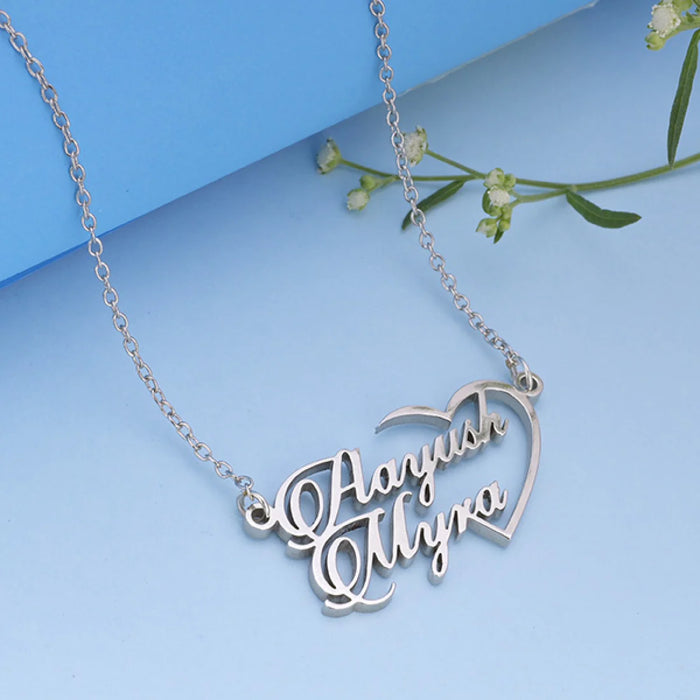 Gold Double Name Necklace Article 3