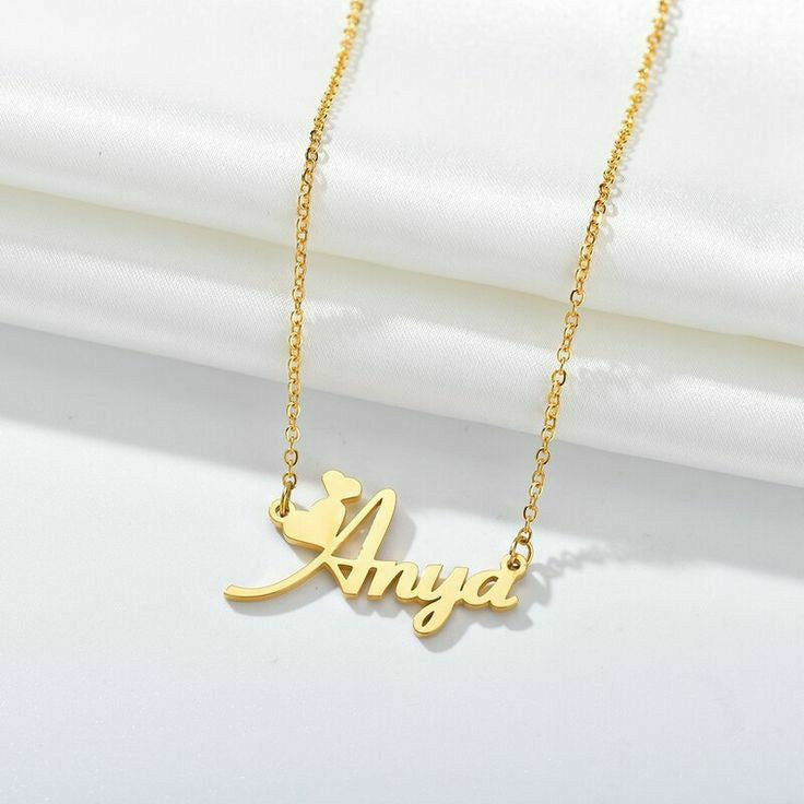 Gold Single Name Necklace Article 11