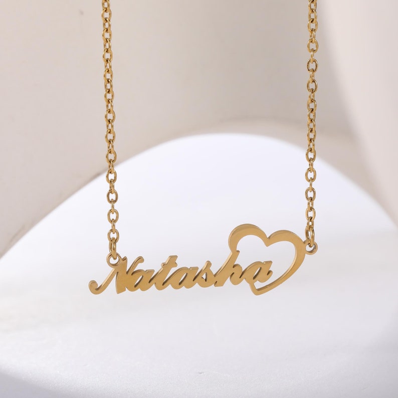 18k Gold Plated Single Name Necklace Article 27