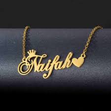 18k Gold Plated Single Name Necklace Article 15
