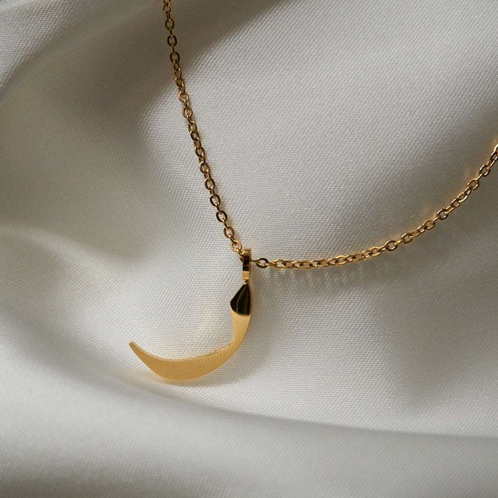 Gold Initial Necklaces (Set of 4 Necklaces with chains)