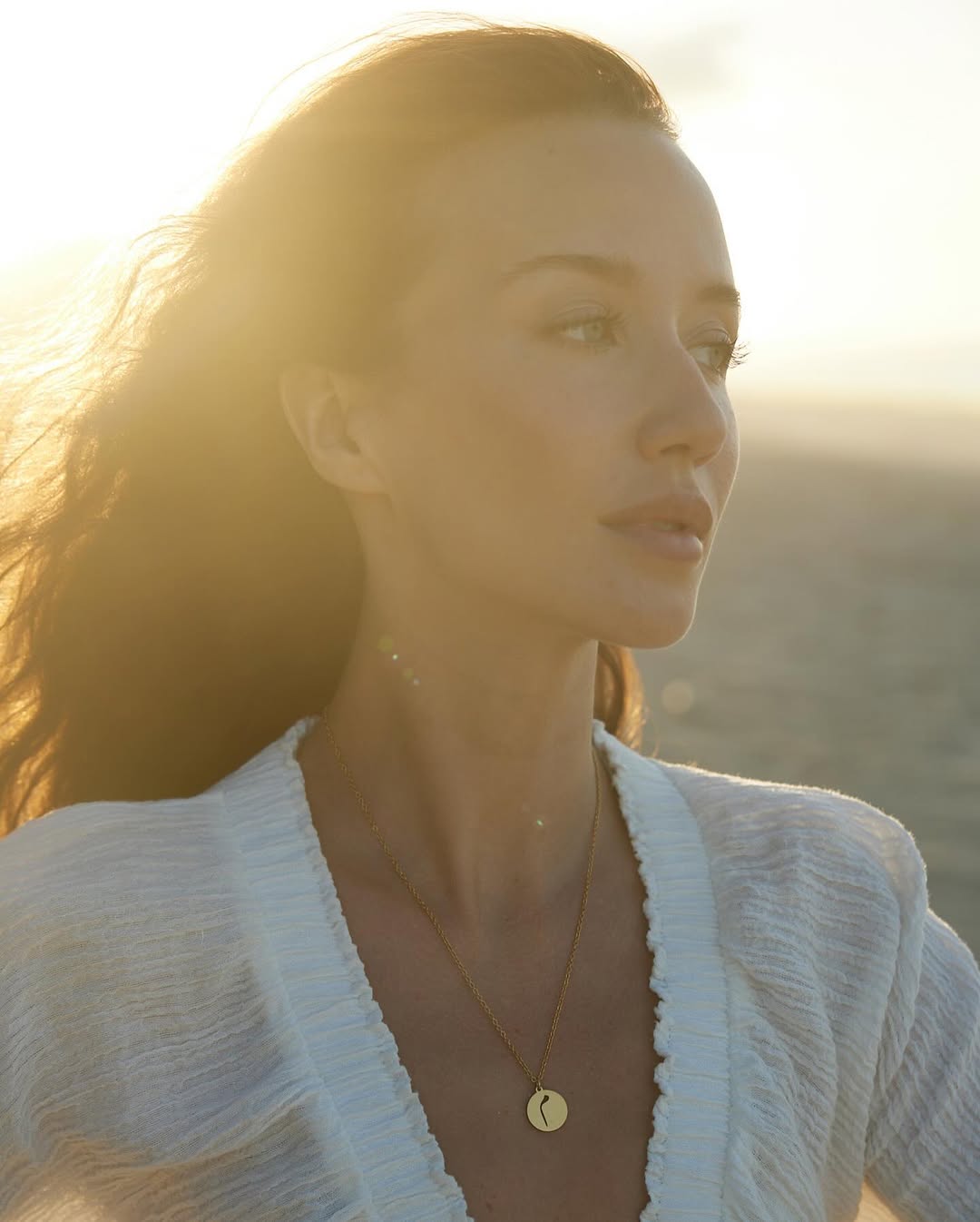 Coin Initial Necklaces (Set of 3 Necklaces with chains)