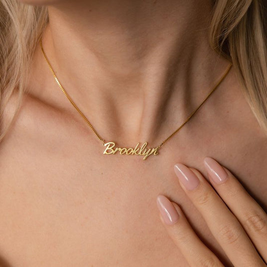 18k Gold Plated Single Name Necklace Article 42