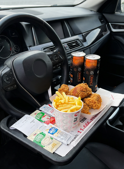 Car Steering Wheel Dining Food Tray | Best For Foodies - Remote Workers