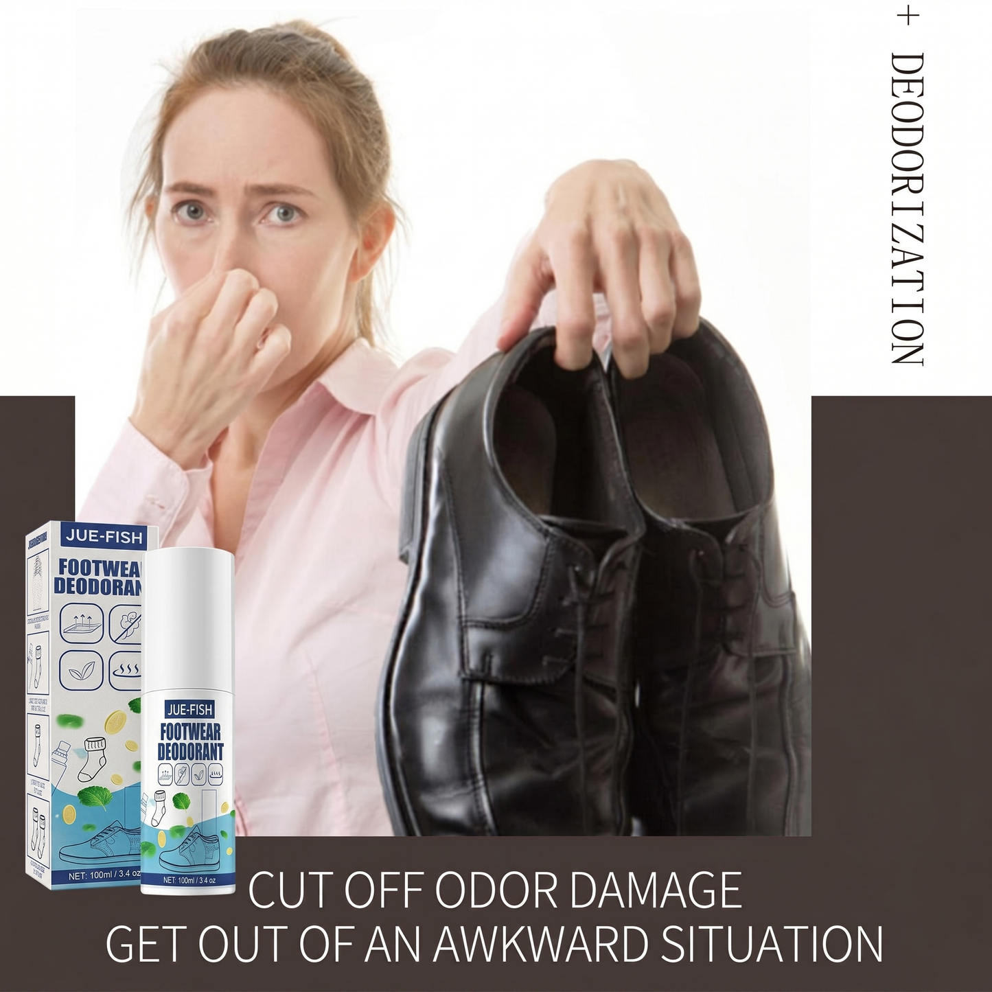 Foot Deodorant Odor Spray 100ML - ( Pack Of 2 )