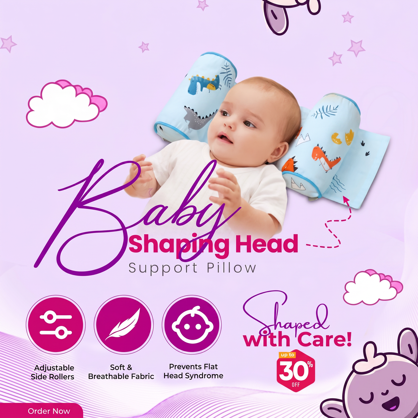 Baby Shaping Head Support Pillow