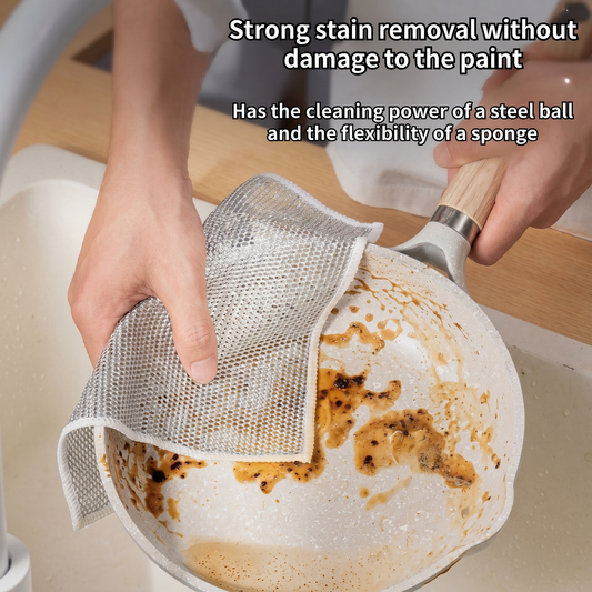 Steel Wire Dish Cloth - 10 Pieces | Non-Scratch