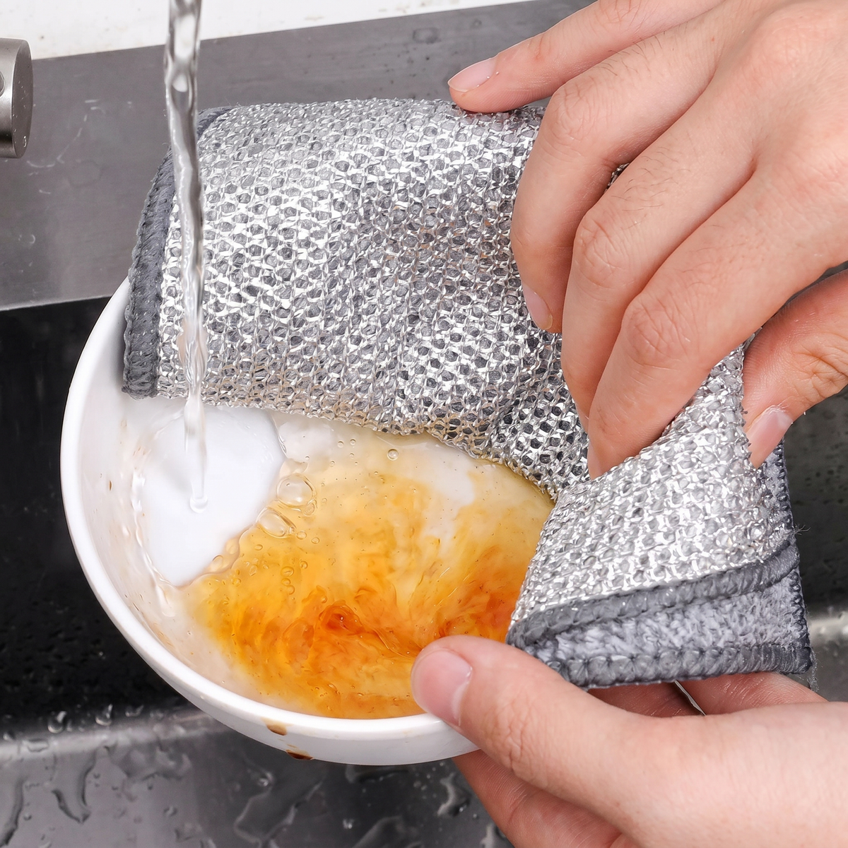 Steel Wire Dish Cloth - 10 Pieces | Non-Scratch