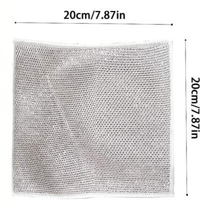 Steel Wire Dish Cloth - 10 Pieces | Non-Scratch