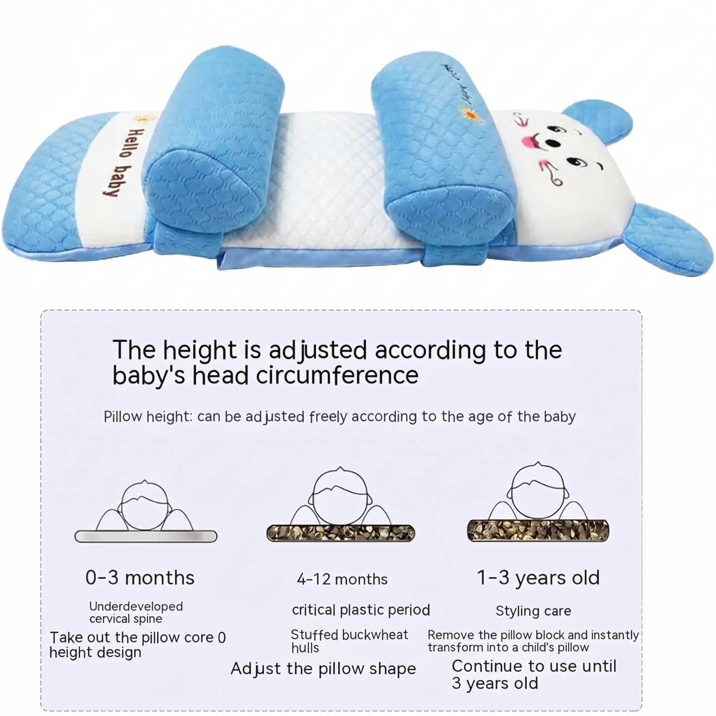Baby Shaping Head Support Pillow