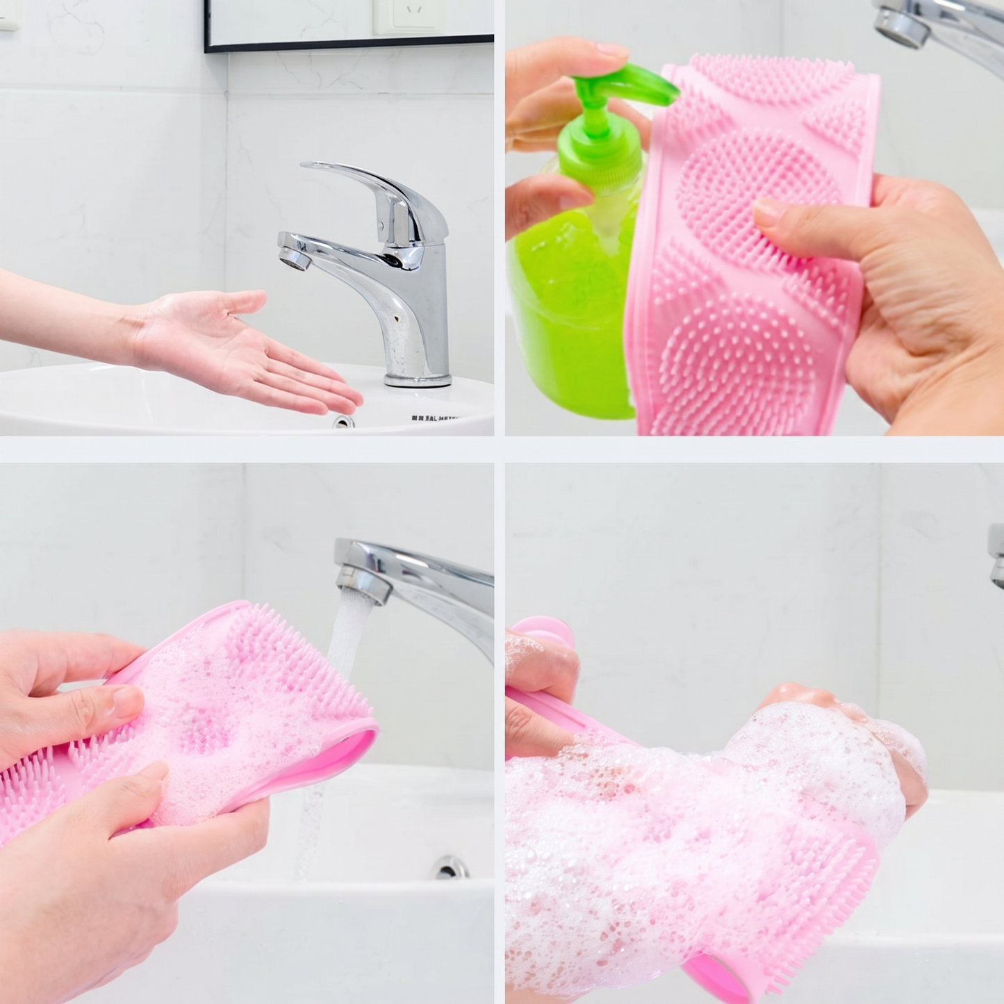 Silicone Bath Scrubbing Belt
