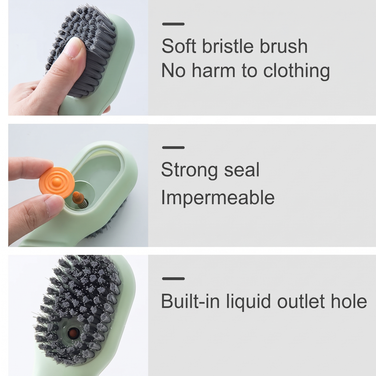 Press & Clean Shoe Brush