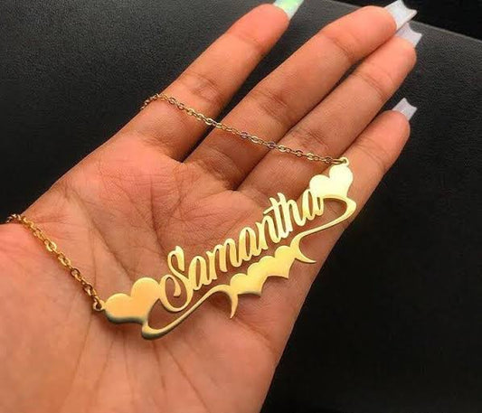 18k Gold Plated Single Name Necklace Article 32