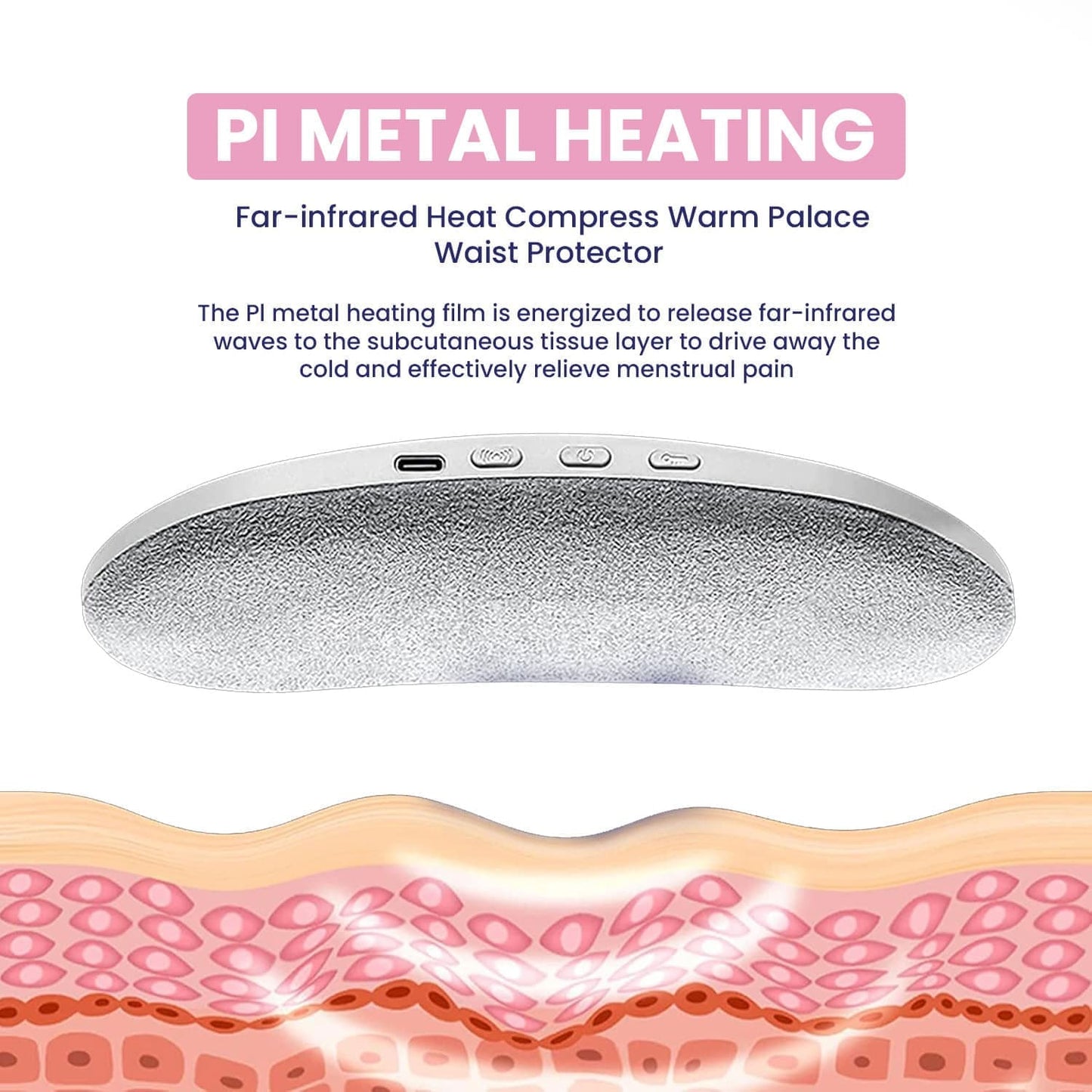 Menstrual Period Heating Belt for Cramps Massage