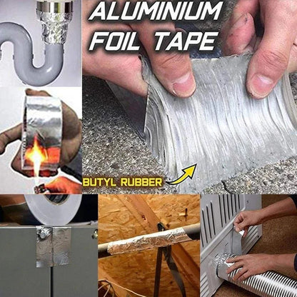 Aluminum Foil Butyl Self Adhesive Waterproof Tape