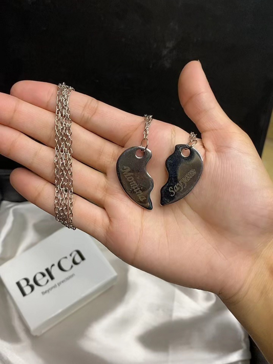 Split Heart Necklace (pair)